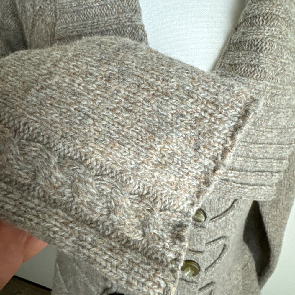 Anthropologie Leifsdottir Buttoned Wool Knit Cardigan Size M - Picture 4 of 13